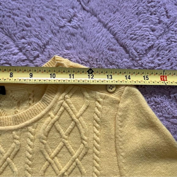Talbots Cable Knit Lambs Wool Blend Sweater Women’s Size MP - Picture 6 of 11